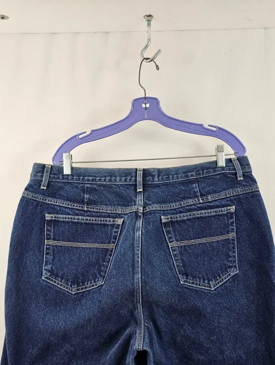 Venezia Women's Famian Dark Blue High Waist Cropped Jeans, Sz 20 - Picture 4 of 11